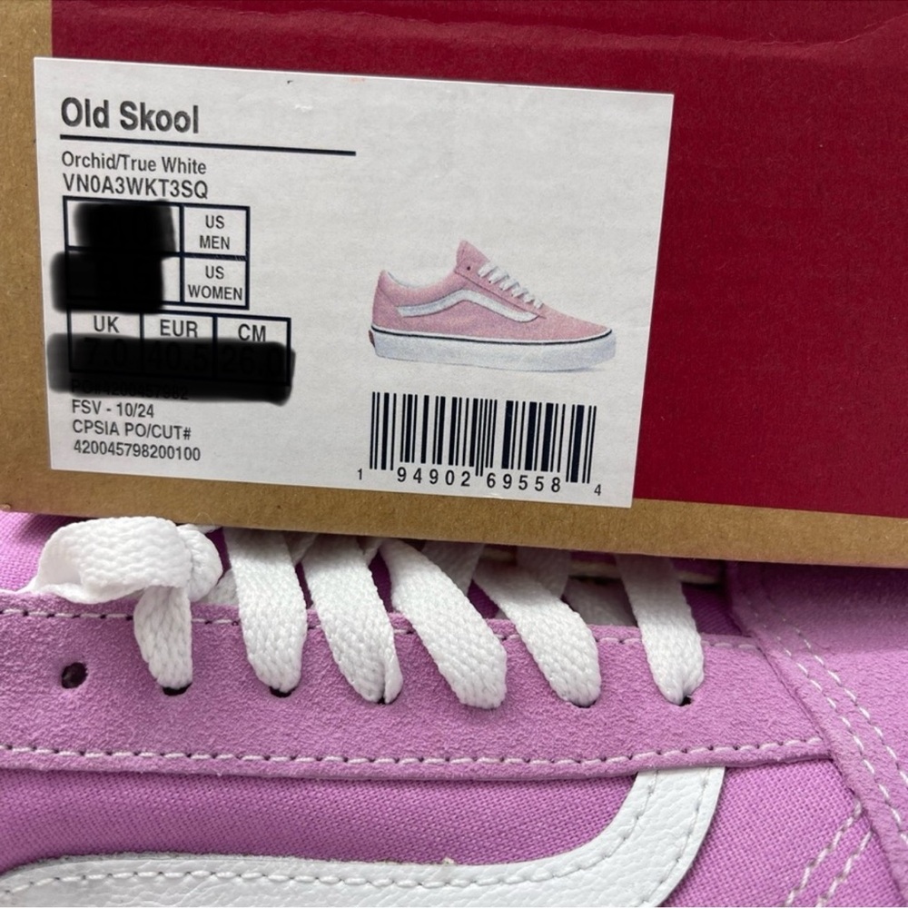Vans Old Skool
Orchid/True White Sneakers Lavender 
VN0A3WKT3SQ - Picture 16 of 16